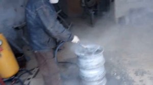 Пескоструй литых дисков