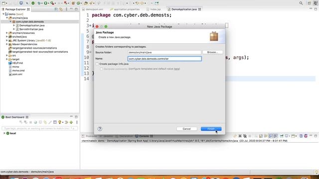 Spring boot web service example смотреть онлайн