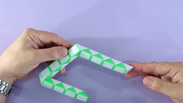 ТРЕУГОЛЬНИК ? из змейки Рубика - сборка на уроке математики. Фигура № 88 смотреть онлайн