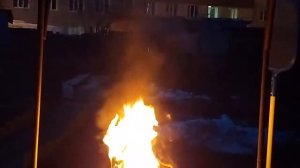 огонь в замедленной съёмке