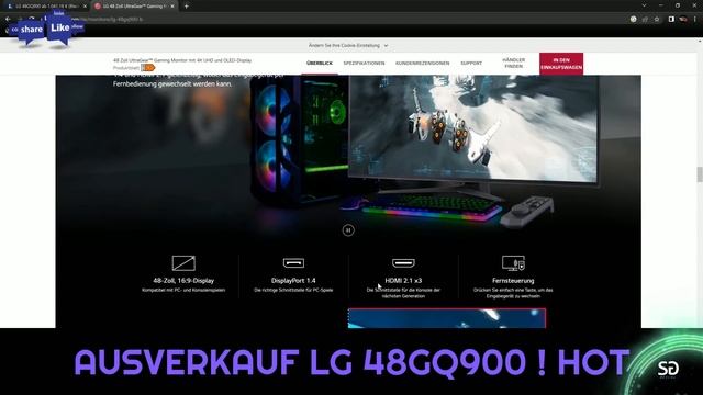 SWEETSPOT ALERT ! | LG 48GQ900 im SALE ! | OLED | 138 Hz | DP | 48"| Der perfekte gaming Monitor ?! смотреть онлайн