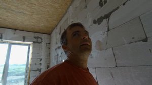 Потолок по деревянным перекрытиям из осб.