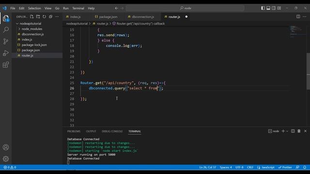 Create Country API | Node Js & Express API Tutorial for Beginners -05