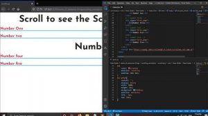 Section scrolling effect using html css js || scrollNav.js