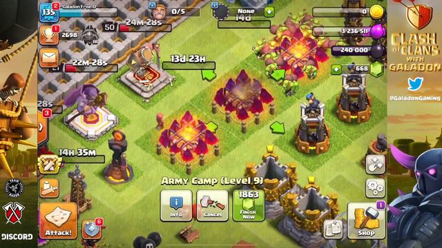 The MOST IMPORTANT Button in Clash of Clans! No Cash Clash #185 смотреть онлайн