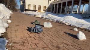 Танковый бой Т 34 против Тигра (радиоуправляемых моделей)