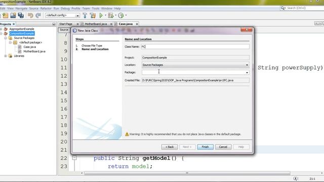 Composition in JAVA || Code & URDU Explanation