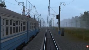 Электропоезд ЭР2 в Ноксинский Спуск Trainz 2012 Поезд