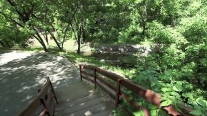 Park Otrada in the valley of the river Lihoborki in Otradnoe, Moscow