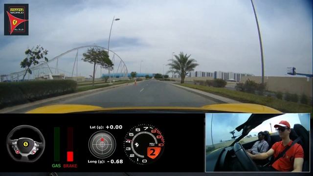 Passanger experience in Ferrari 488 spider from @Ferrari World Yas Island, Abu Dhabi смотреть онлайн