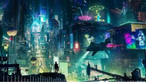 [CYBERPUNK] Never Fade Away - Samurai (VISUALIZER) [OUTRO] [4K] [MUSIC VIDEO]