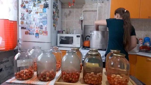 ЯБЛОЧНЫЙ КОМПОТ НА ЗИМУ.РАЙСКИЕ ЯБЛОЧКИ.САМЫЙ ПРОСТОЙ РЕЦЕПТ. #apple #compote #Одной_левой #Shorts