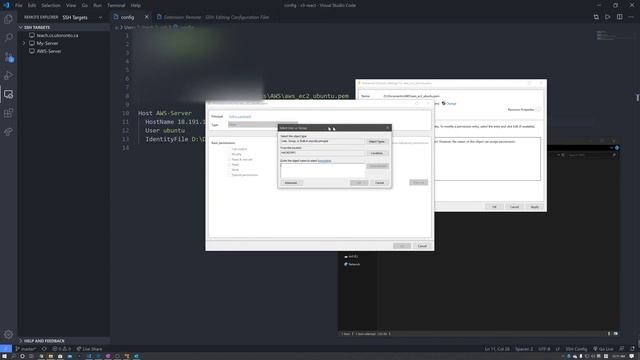 SSH with VSCode && solve "Bad Permission"/"Permission Too Open" problem for Win10 + Linux смотреть онлайн