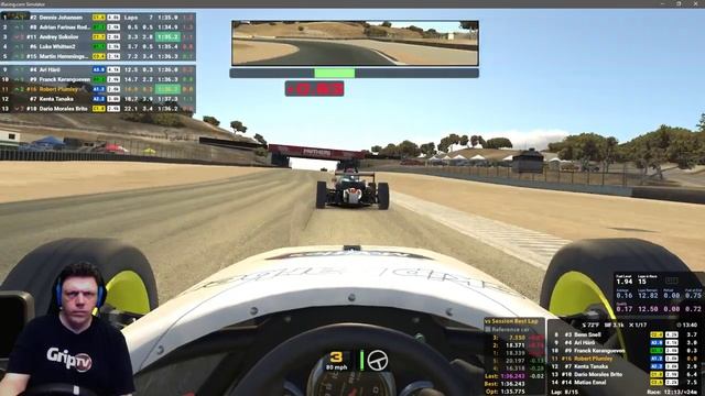 Top Split - Skip Barber Race Series at Laguna Seca - iRacing смотреть онлайн