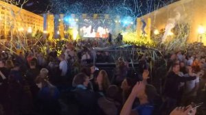 ПРАЗДНИЧНЫЙ САЛЮТ НА МАЙДАНЕ - ДЕНЬ НЕЗАВИСИМОСТИ УКРАИНЫ - 25 ЛЕТ