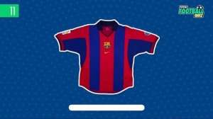 GUESS THE YEAR OF THE FOOTBALL TEAM'S JERSEY - BARCELONA EDITION | QUIZ FOOTBALL 2021