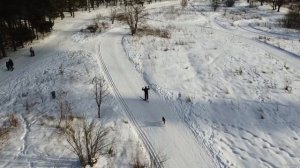Лыжная трасса Алешкино СЗАО,Тушино