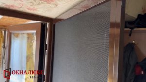 Дверная сетка антикоготь усиленная установленная в Севастополе