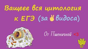 Вся цитология к ЕГЭ! (часть 1)