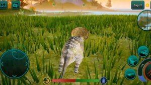 Играю за трицератопса в игре/The cursed isle