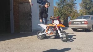 KTM 50 SX 2018 motorcycle for birthday. Мотоцикл на день рождение. Распаковка KTM 50 SX 2018