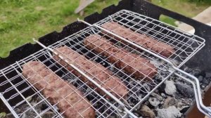 Люля-кебаб из баранины с говядиной/Charcoal-grilled mutton and beef lulah-kebab