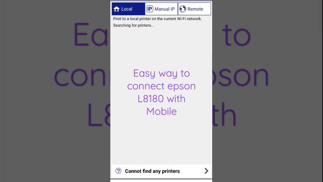 Epson L8180 connect with Mobile, direct wifi print.#Epson#L8180#wifiprint#print and it park