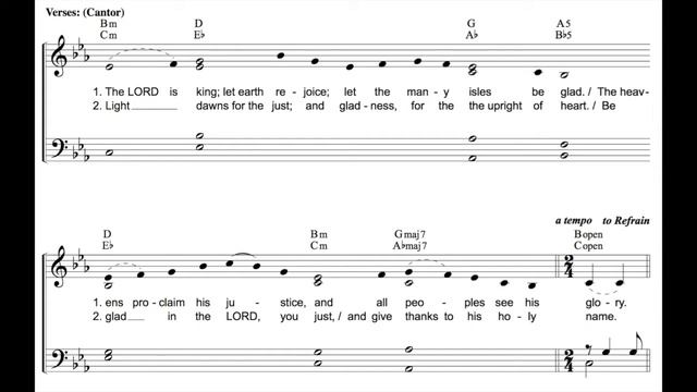 9 A Light will shine on us Psalm - 97:1, 6, 11-12 - Christmas Mass at Dawn смотреть онлайн