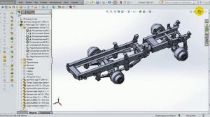 3D модель Т-150К часть 2, рама в сборе.