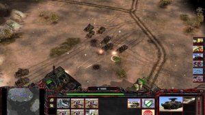 C&C Generals Zero Hour: Rise of The Reds Mod - Russia vs 2 Hard Game Play | Snowflake