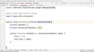 Recycler view using android java