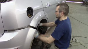 #Рихтовка кузова,Ford Focus 2, заднее крыло.