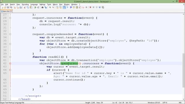 HTML5 - Indexed DB смотреть онлайн