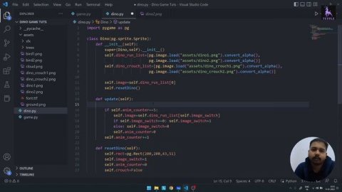 Pygame Tutorial for beginners | Dino Game Python | #python #pythonprojects