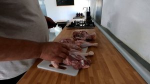 Christmas meat preparation at the Cave house [ butchery ] (Ep 162)