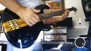 Aria Pro II SB-1000 black/oak - first soundcheck