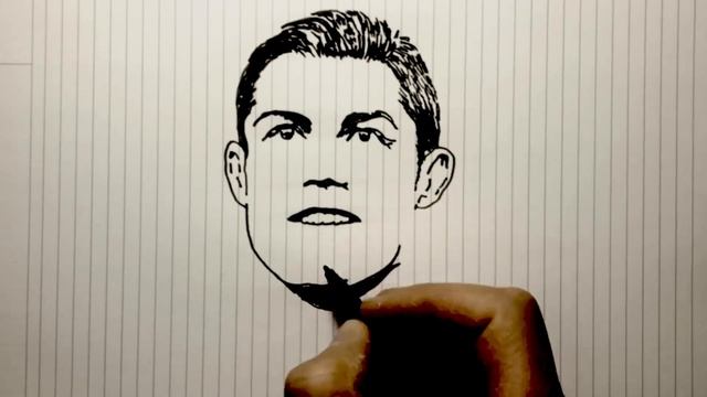How to Draw Cristiano Ronaldo Portrait - Step by step 2020 смотреть онлайн