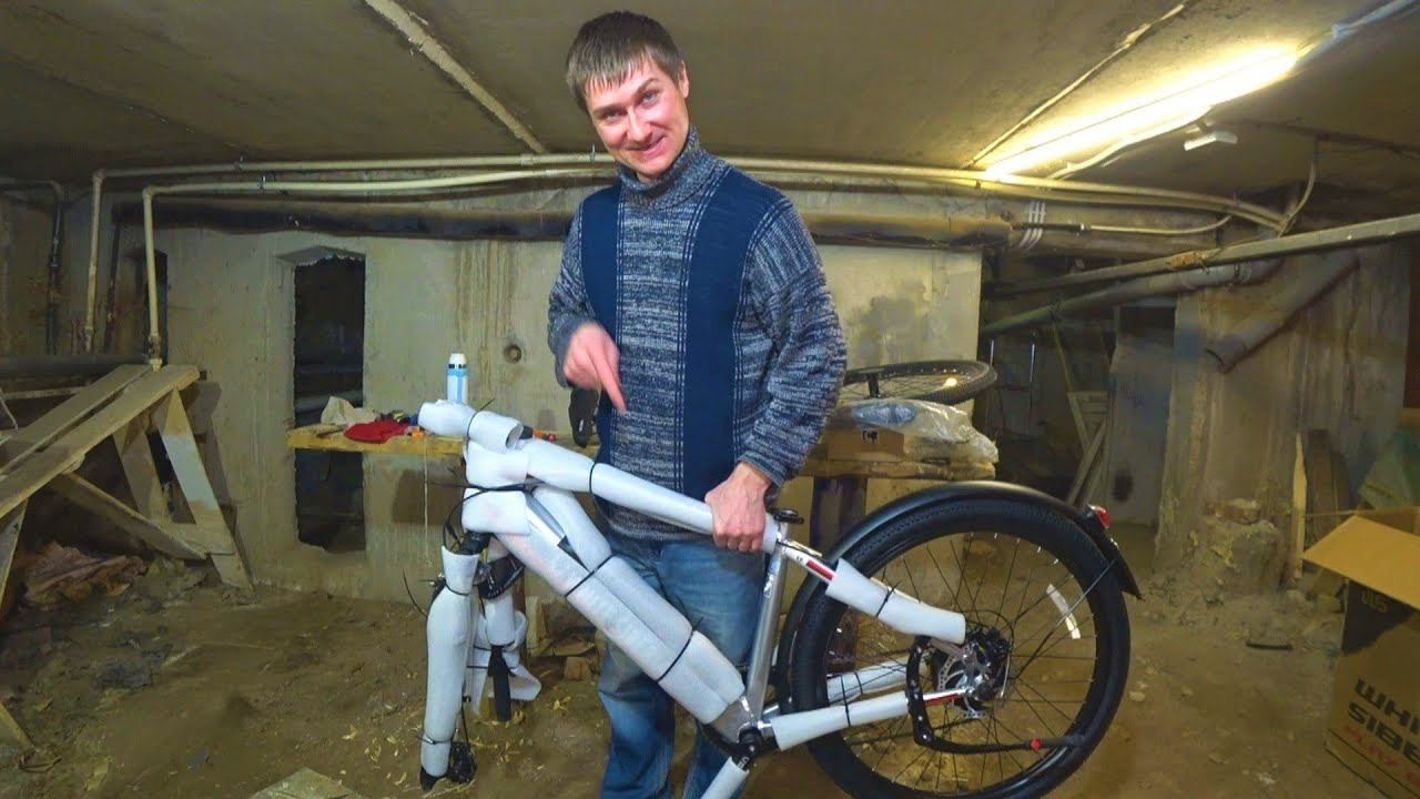 Распаковка электровелосипеда Камри Алроад White Siberia смотреть онлайн