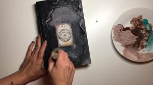 DECOUPAGE ON A BOOK | CREATE ANTIQUE, MAGICAL BOOK WITH ME | TUTORIAL