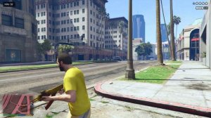 GTA 5 MICHAEL'S FIVE STAR COP BATTLE at ROCKFORD HILLS + POLICE CHASE + Wanted Level Escape