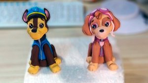 Щенячий патруль. Гонщик и Скай из мастики / Paw patrol. Racer and sky of mastic - Я - ТОРТодел!