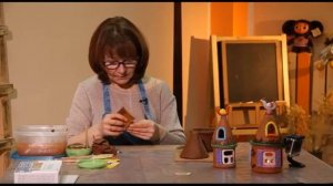 «Ручная работа». Домик-подсвечник из глины (04.12.2013)