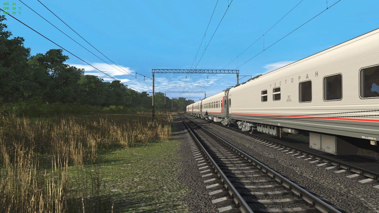 Trainz 22 сценарий "287С Новороссийск - Москва" Лихая - Новочеркасск смотреть онлайн