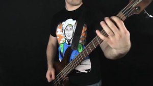 Bass guitar metal song