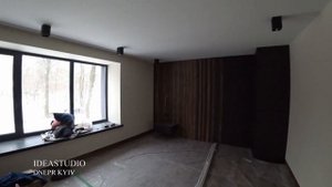 Панели на СТЕНУ  ДСП Egger H 2033 Дуб Хантон темный и МДФ AGT 3025 Горький шоколад мат ИдеяСтудия