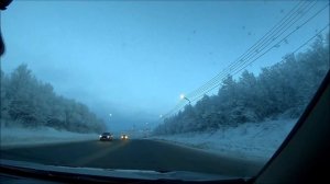 Дорога из Мурманска в Североморск