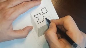 Как нарисовать Майнкрафт КРИПЕРА 3Д / Рисунок КРИПЕР / How To Draw 3D Floating CREEPER MINECRAFT