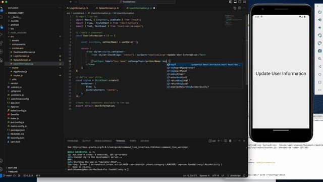 Firebase Register Mobile Auth | Food Delivery App | React Native Tamil | PART-5