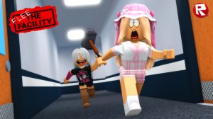 РОБЛОКС ПОБЕГ из БУНКЕРА с ОЛЕЙ по связи, но я убийца | Flee the Facility roblox