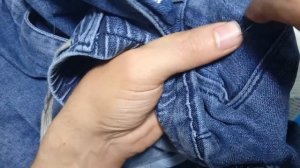 How to repair a hole on jeans / sewing jeans